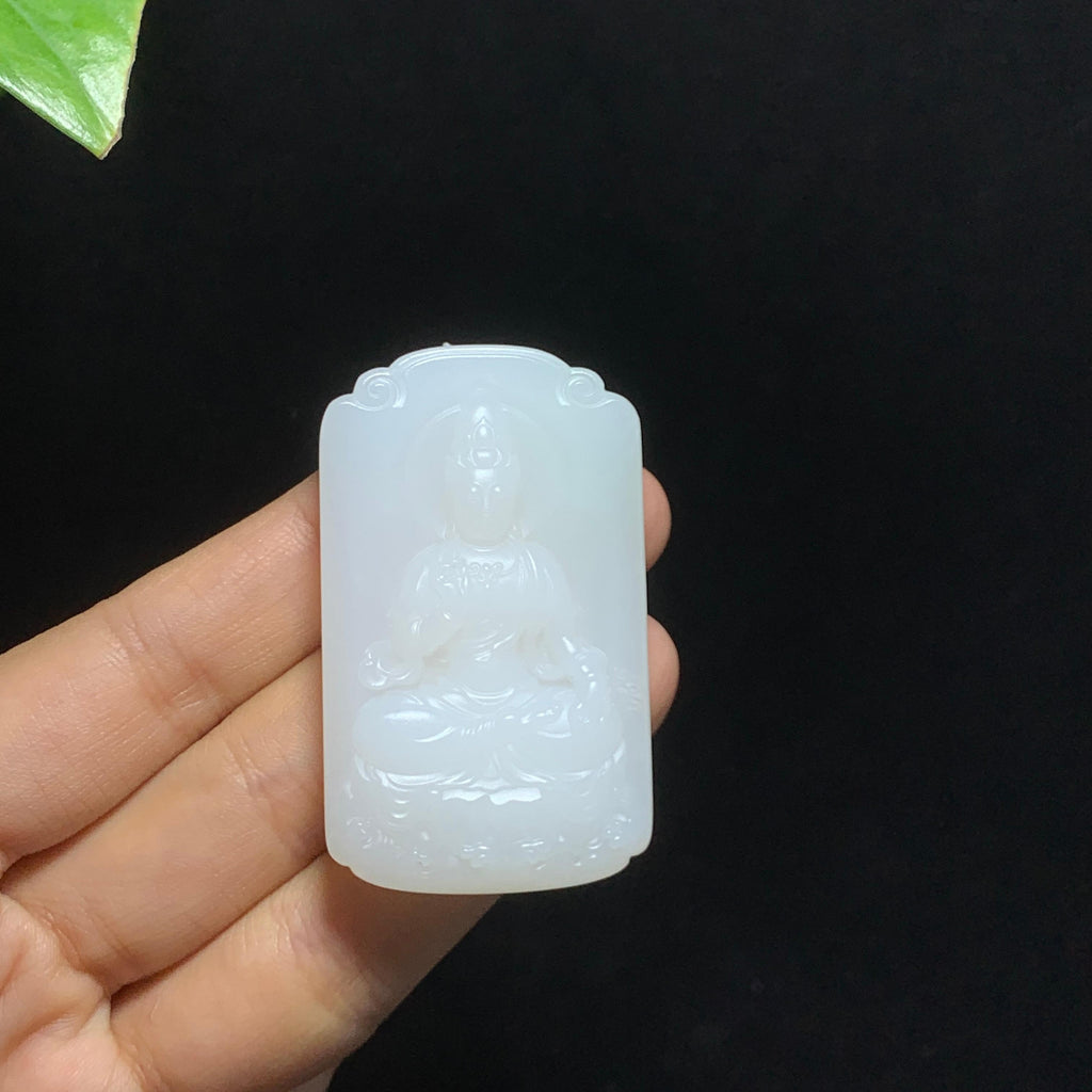 和田山料羊脂白玉观音（44.2g）
