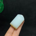 和田羊脂糖白玉无事牌（32.5g）