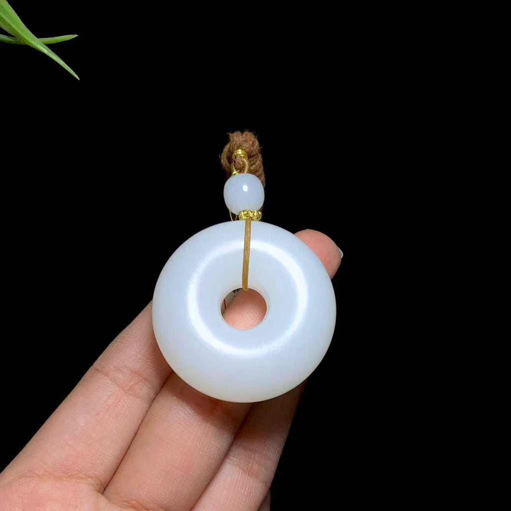 和田山料羊脂白玉平安环（32.5g）