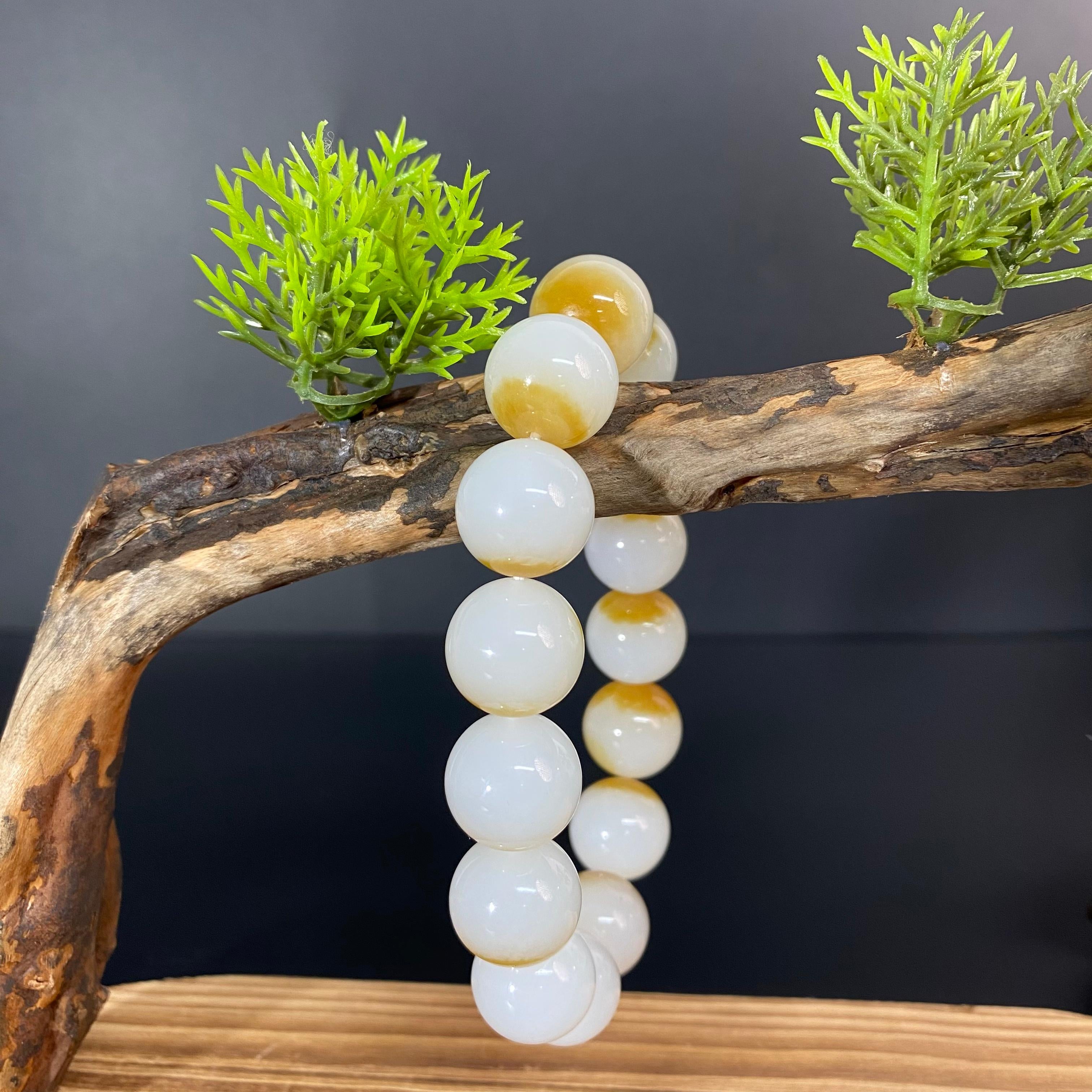 和田玉糖白手串2512030003（72.2g）