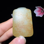 和田玉籽料平安无事牌（56.6g）