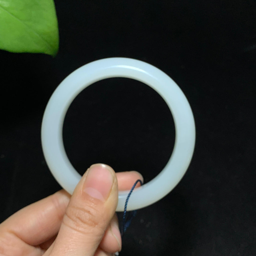 收藏级和田山料羊脂白玉手镯（62.3g）