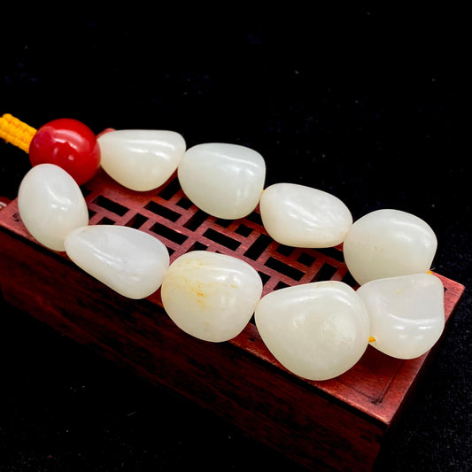 和田玉-白玉【精品手串】（74.8g）