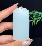和田玉羊脂白玉平安无事牌（66.3g）