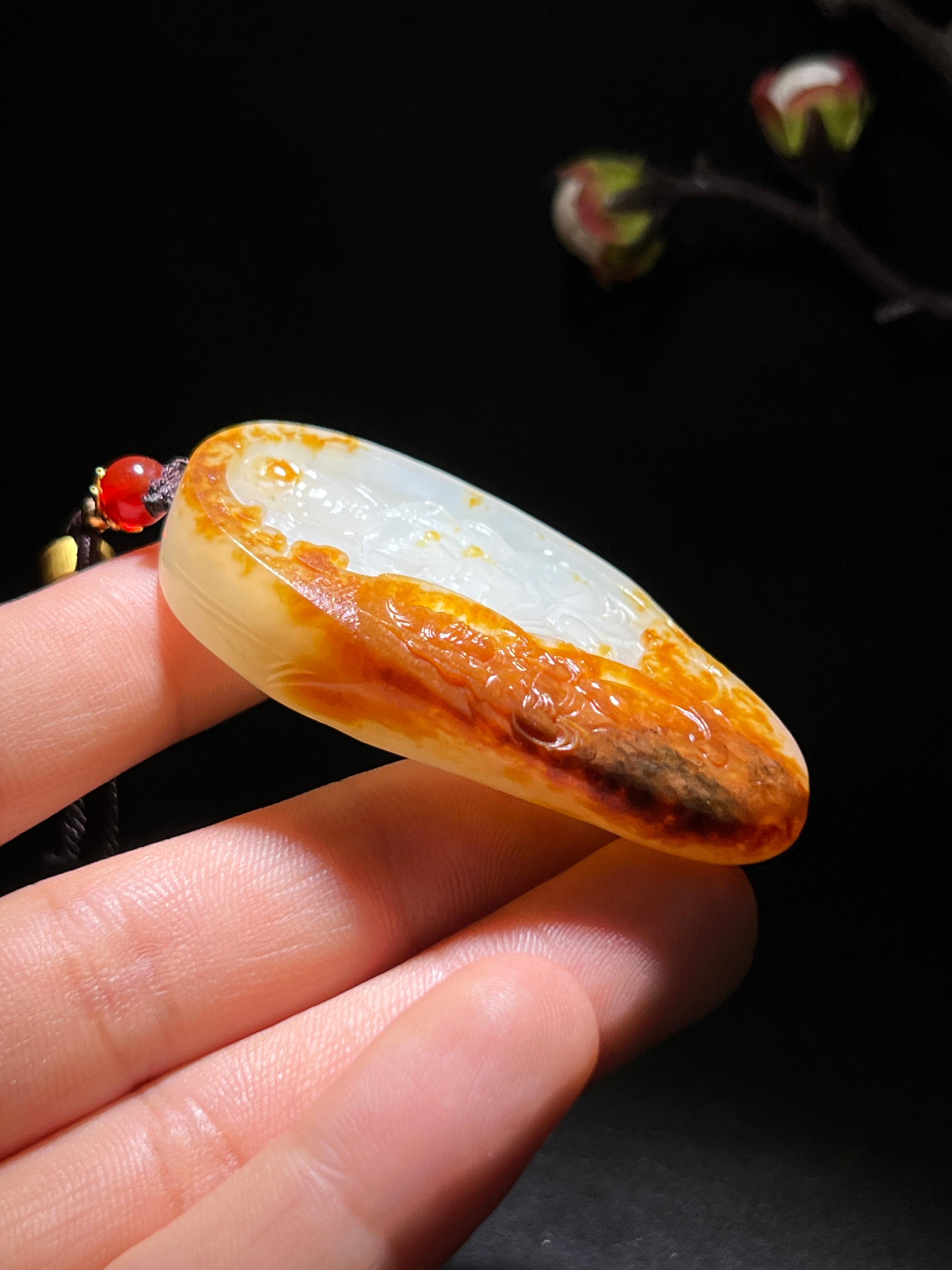 和田玉籽料观音（51.6g）