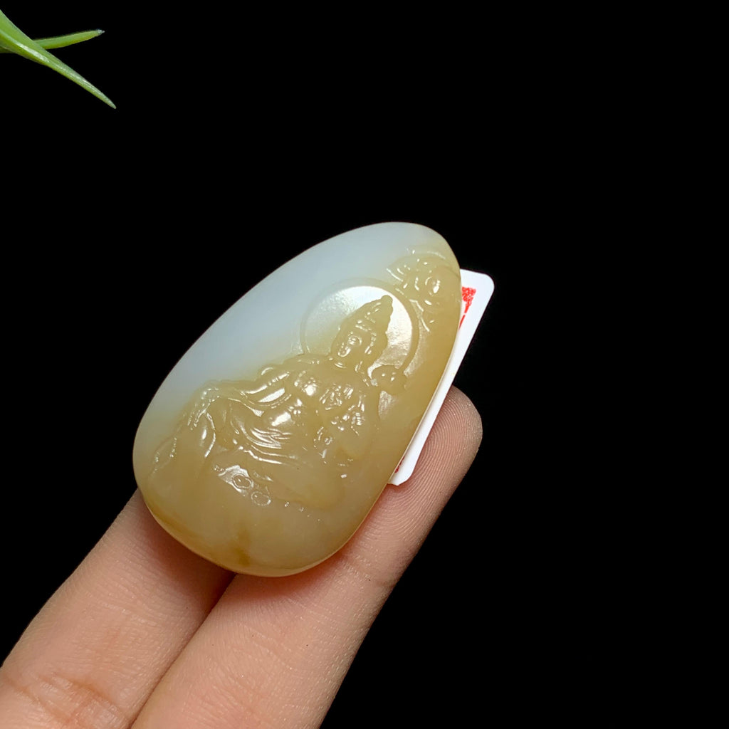 新疆山料糖白玉观音（20.7g）