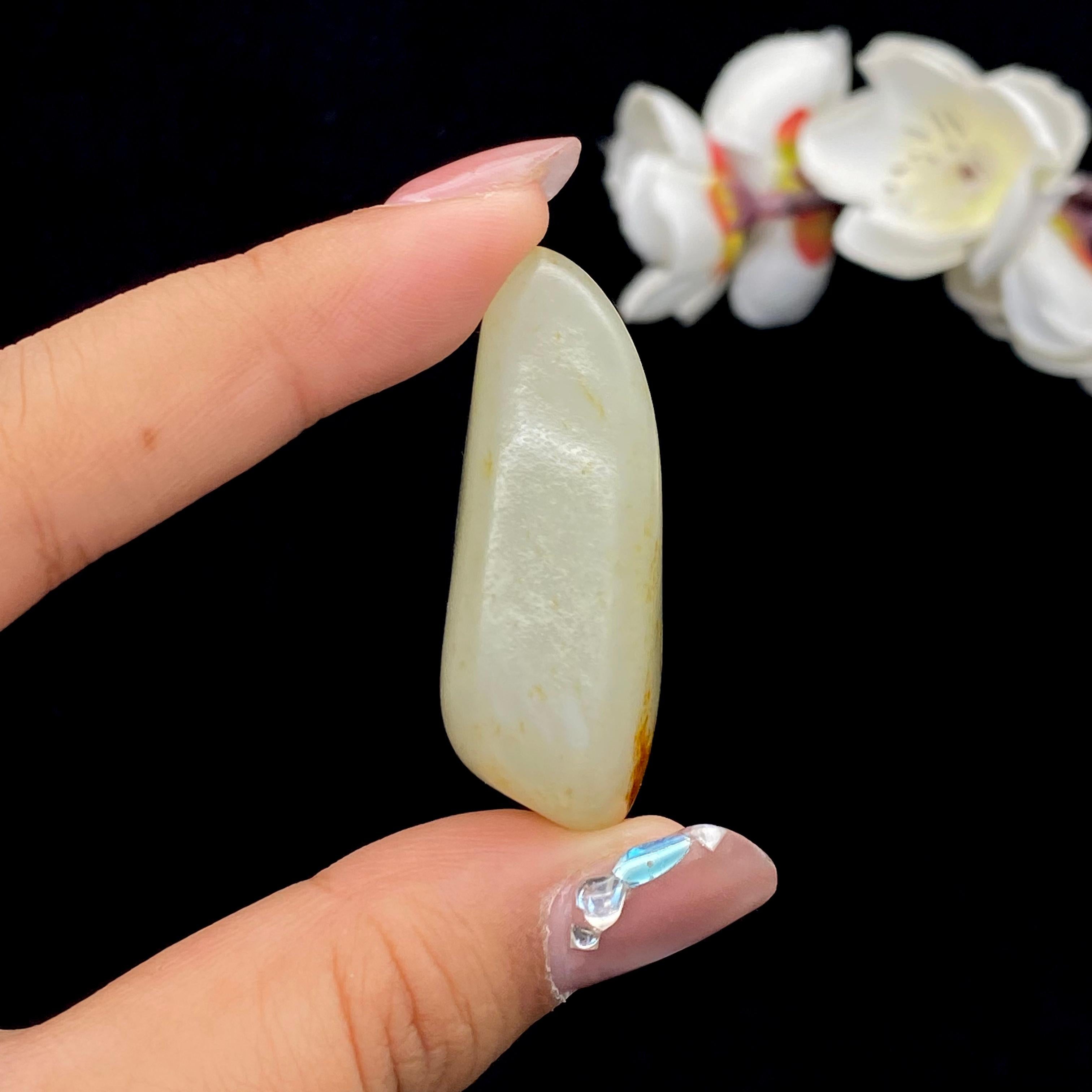 和田玉洒金皮籽料挂件（28.7g）