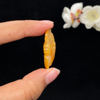 和田玉黄沁皮籽料【仿古凤】吊坠（6.4g）
