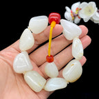 和田玉洒金皮籽料【精品手串】（100.8g）