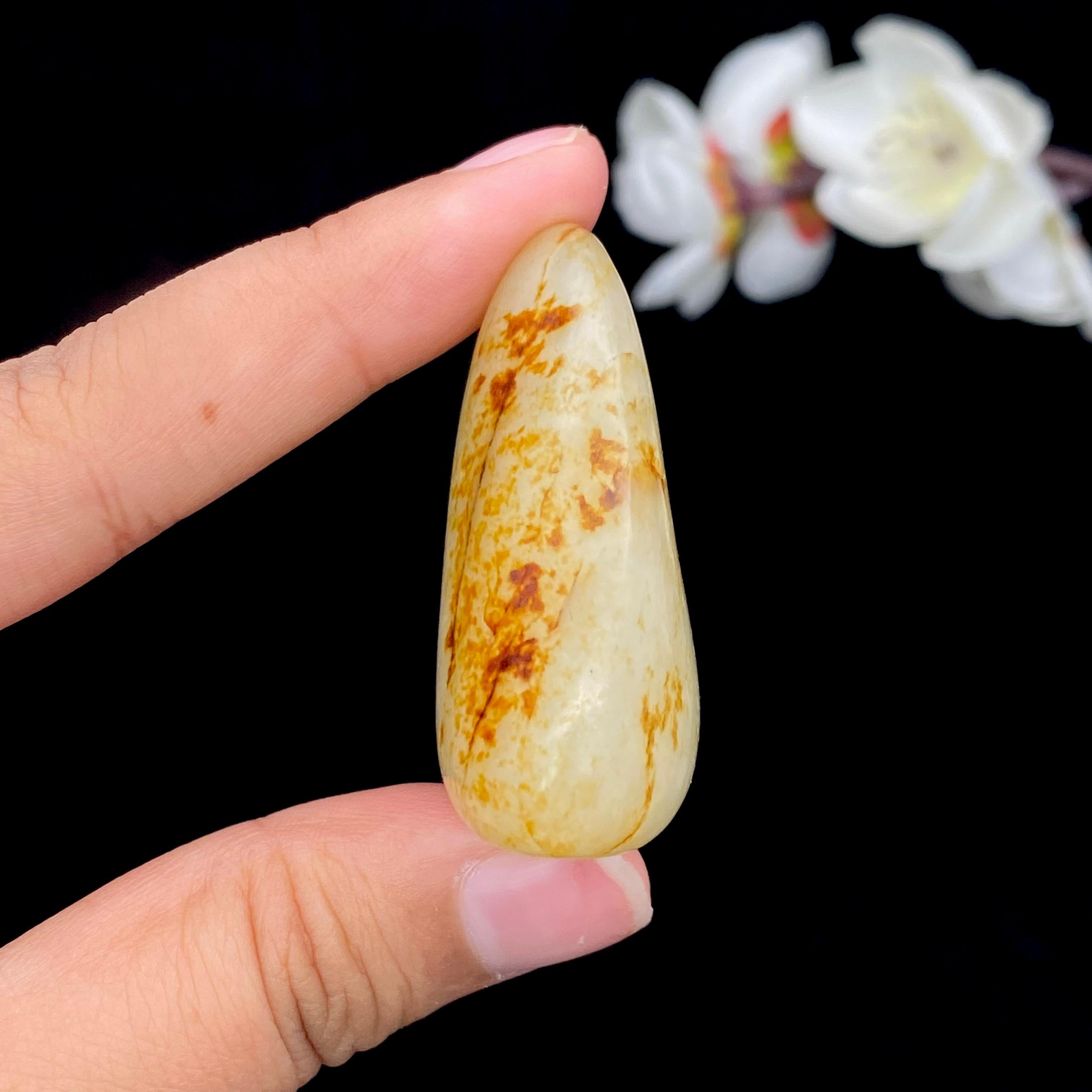 和田玉洒金皮籽料男士挂件（54.6g）