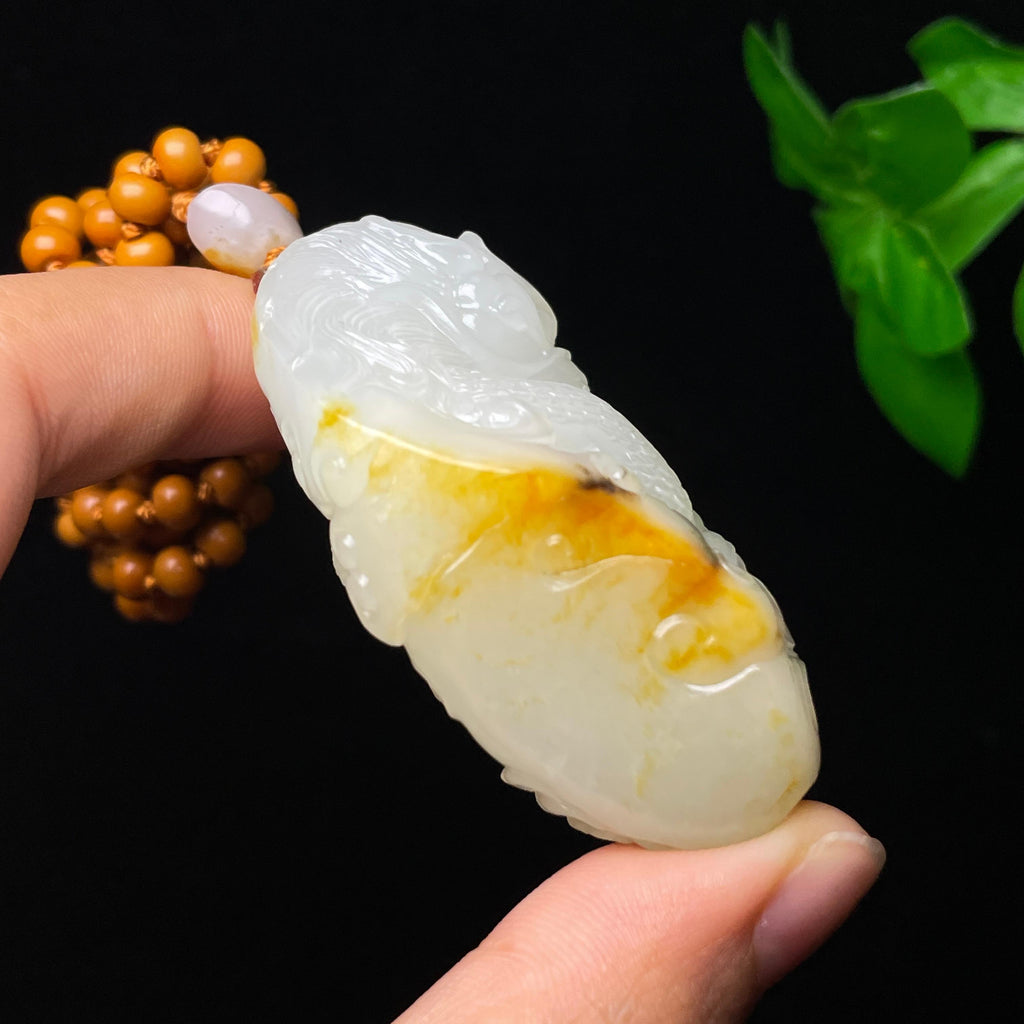 和田玉籽料龙行天下（75.3g）