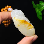 和田玉籽料龙行天下（75.3g）