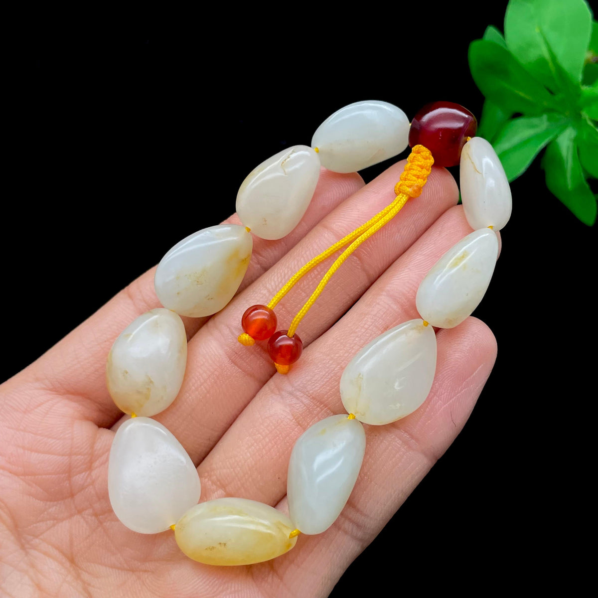 和田玉黄皮籽料【精品手串】（39.7g）