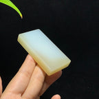 和田山料羊脂糖白玉无事牌（81.2g）
