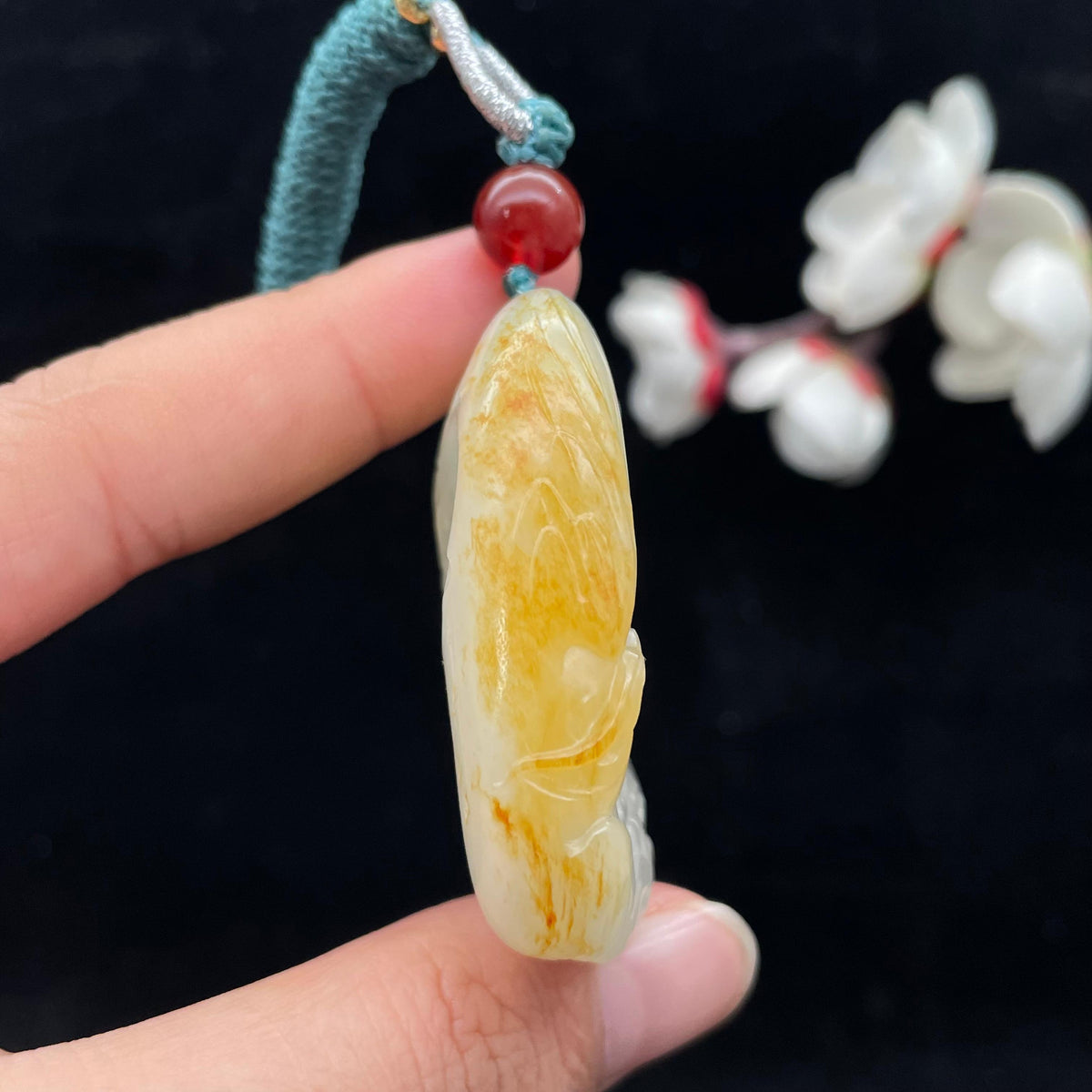 和田玉籽料【龙挂件】（49g）