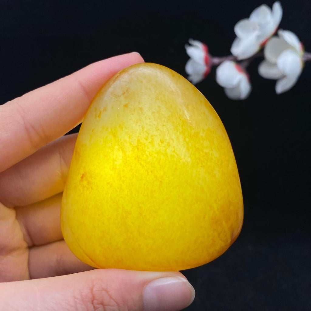 和田玉洒金皮籽料手把件（105.1g）