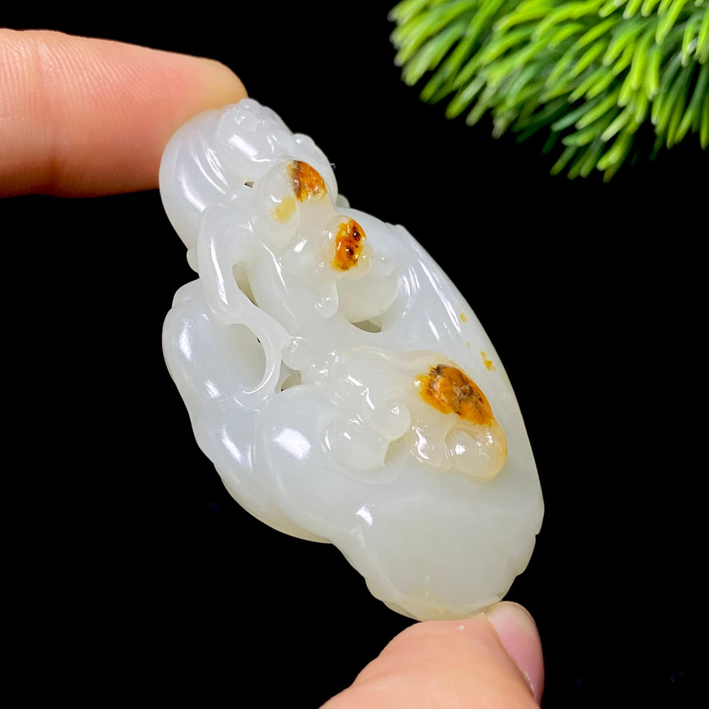 和田玉籽料如意（37.9g）