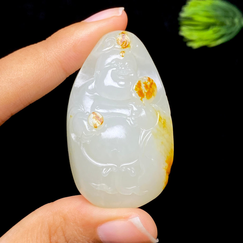 和田玉籽料佛公（40.2g）