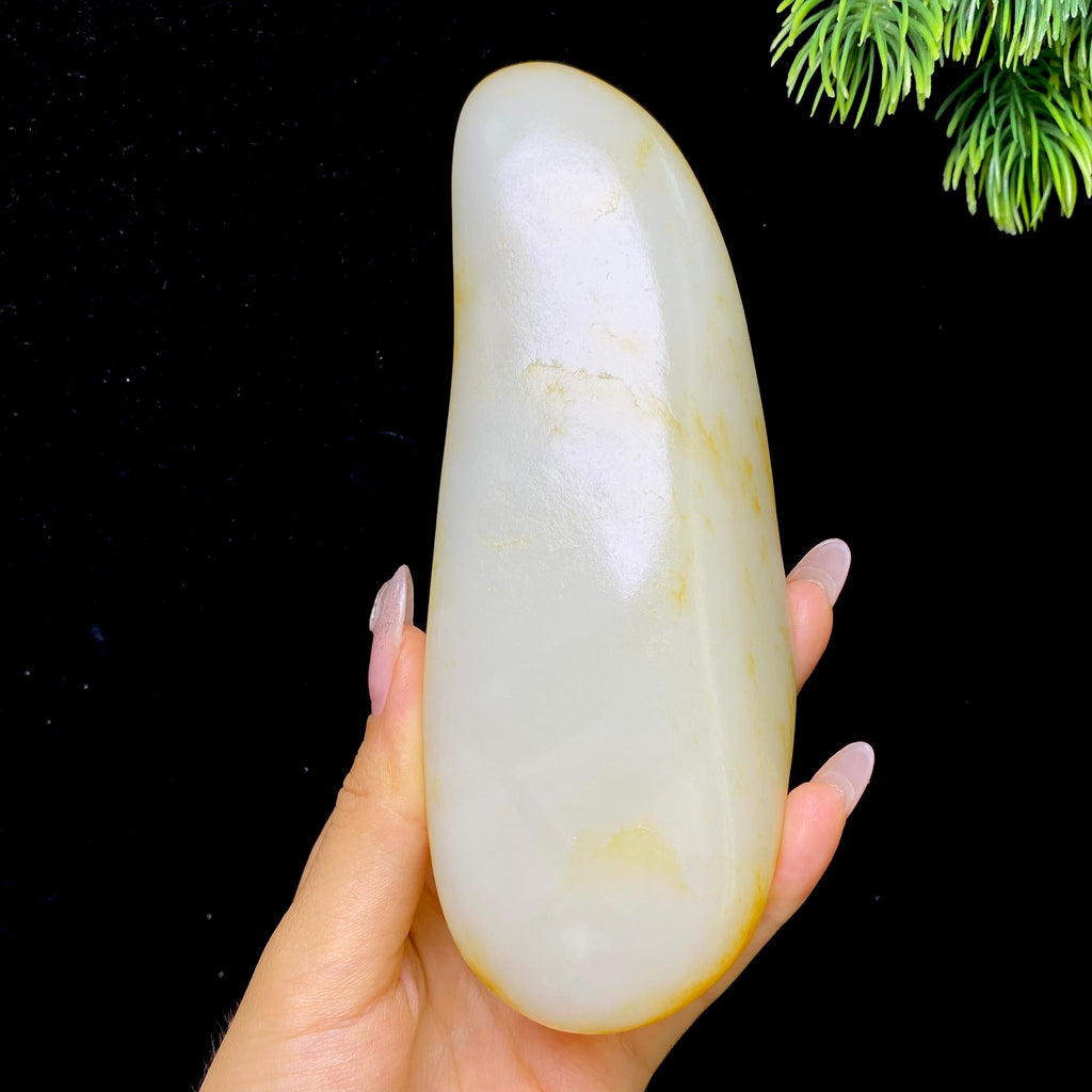 和田玉洒金皮籽料手把件（377.03g）