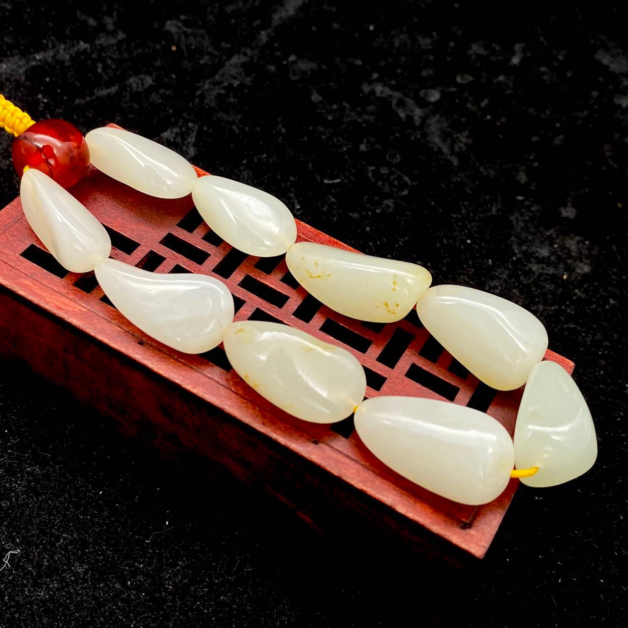 和田玉白玉【精品手串】（43.4g）