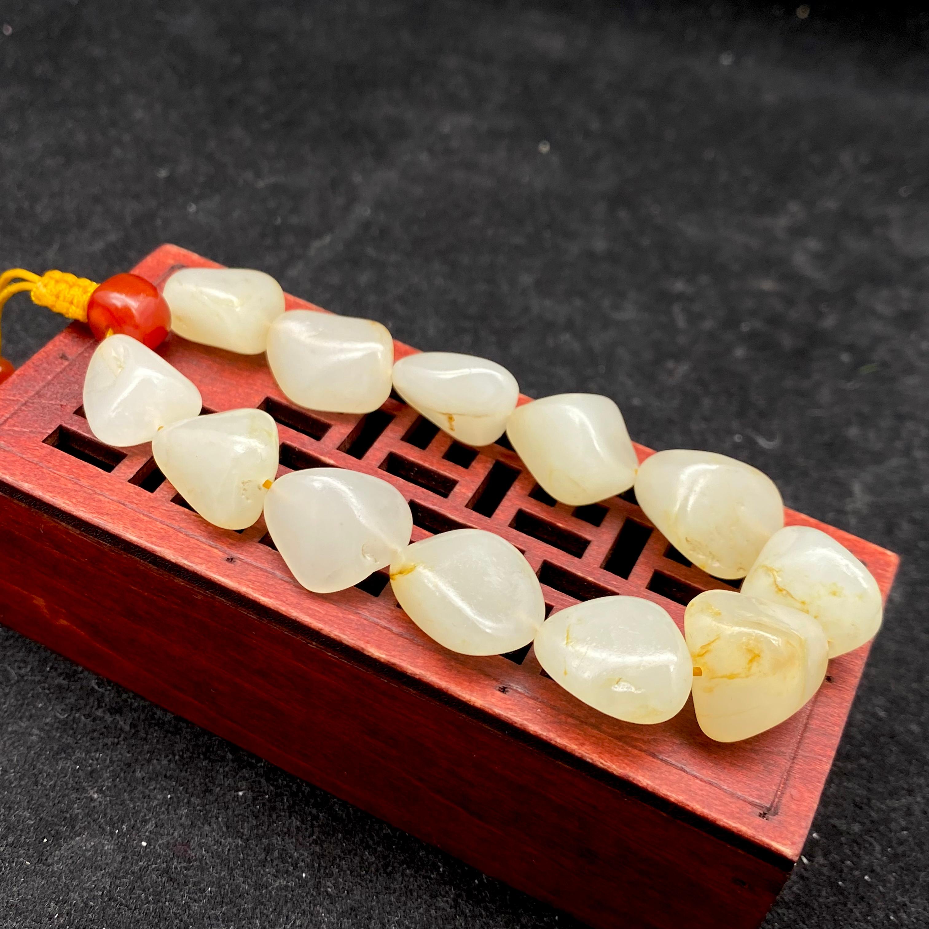 和田玉白玉【精品手串】（32.5g）