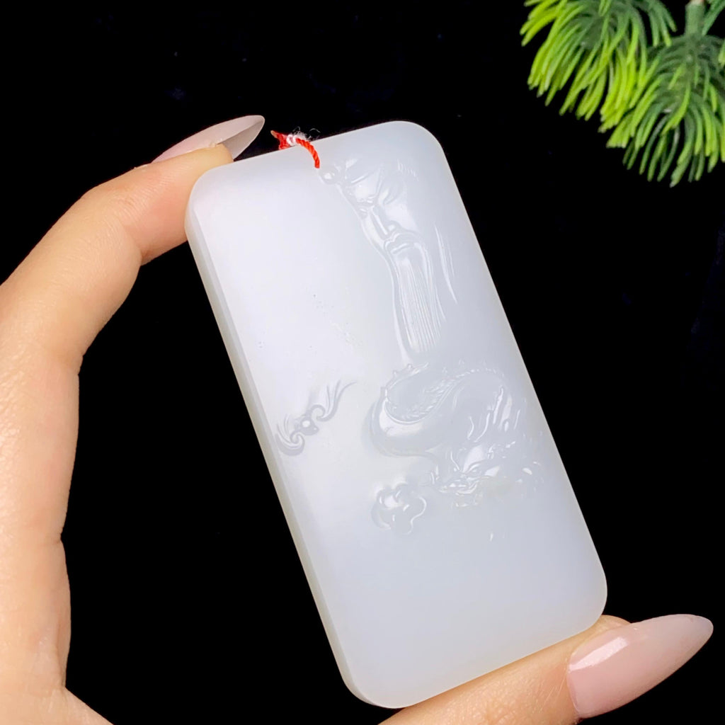 和田玉白玉关公（82.7g）