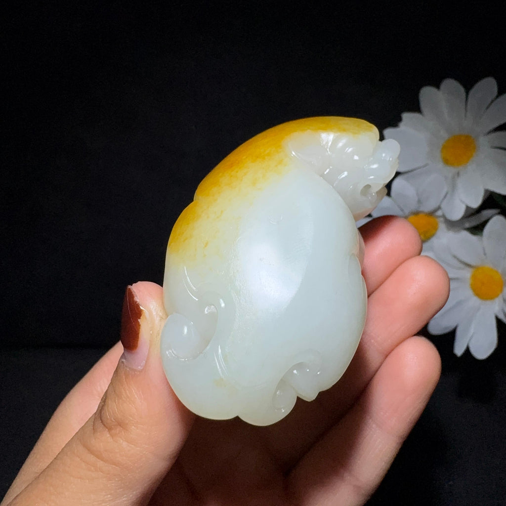 和田玉籽料手把件貔貅（130.0g）