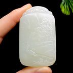和田玉籽料山水牌（69.1g）