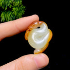和田玉籽料灵蛇献瑞（13.4g）