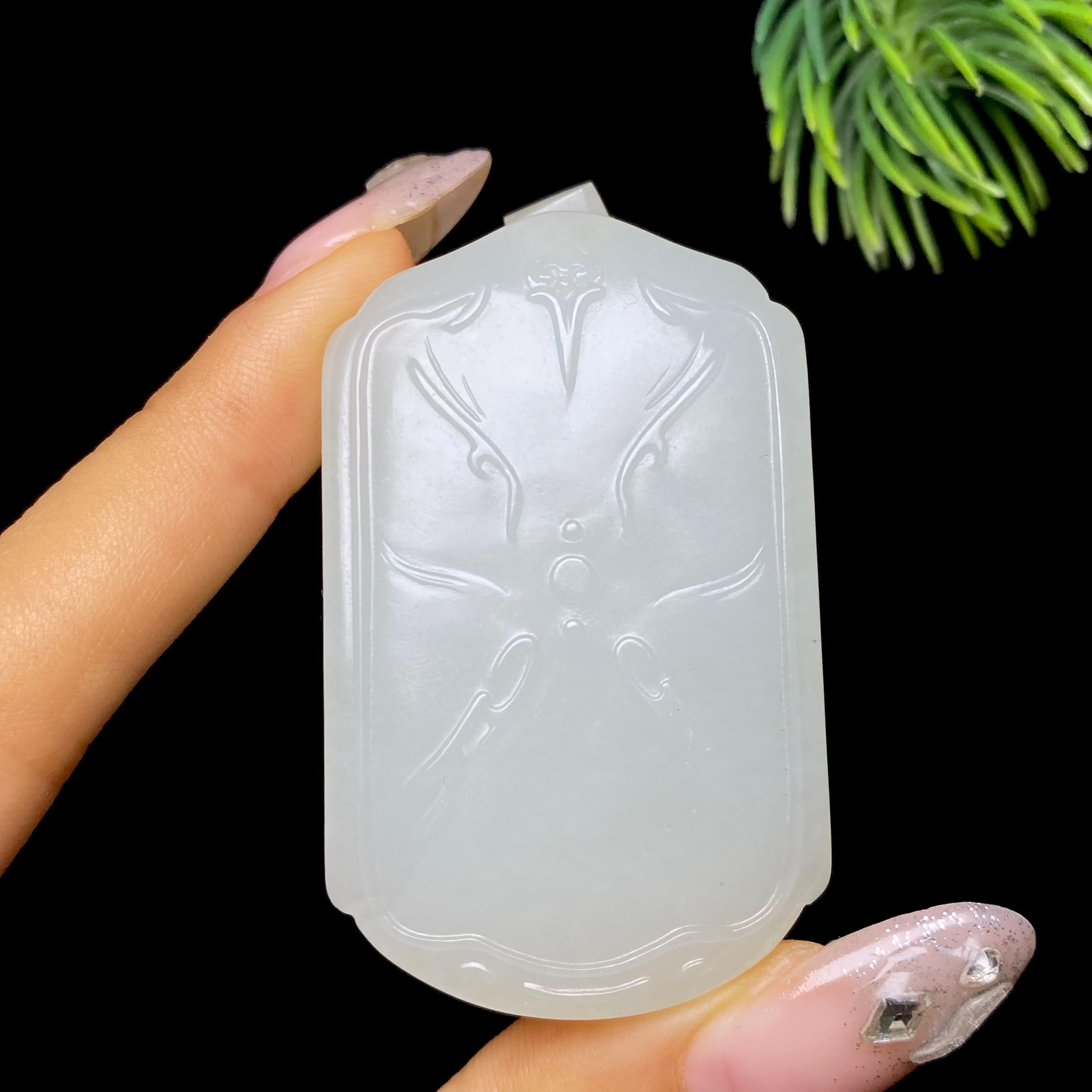 和田玉籽料无事牌（51.6g）