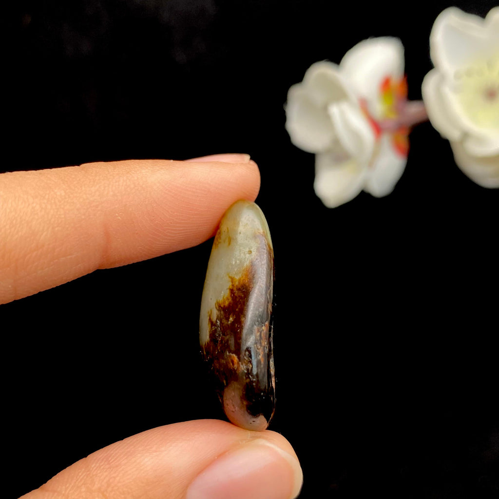 【超值推荐】和田玉聚黑皮籽料吊坠籽（9.8g）