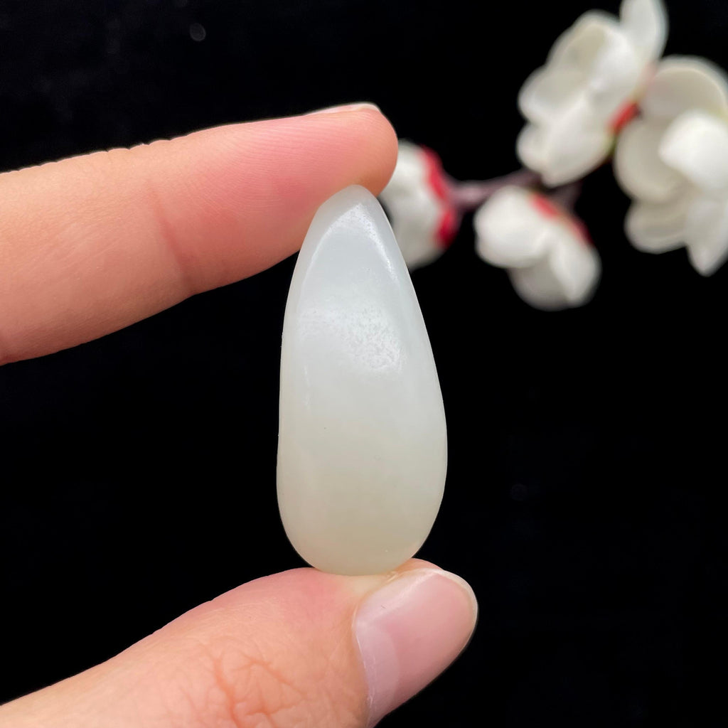和田玉白玉籽料吊坠籽（15.3g）