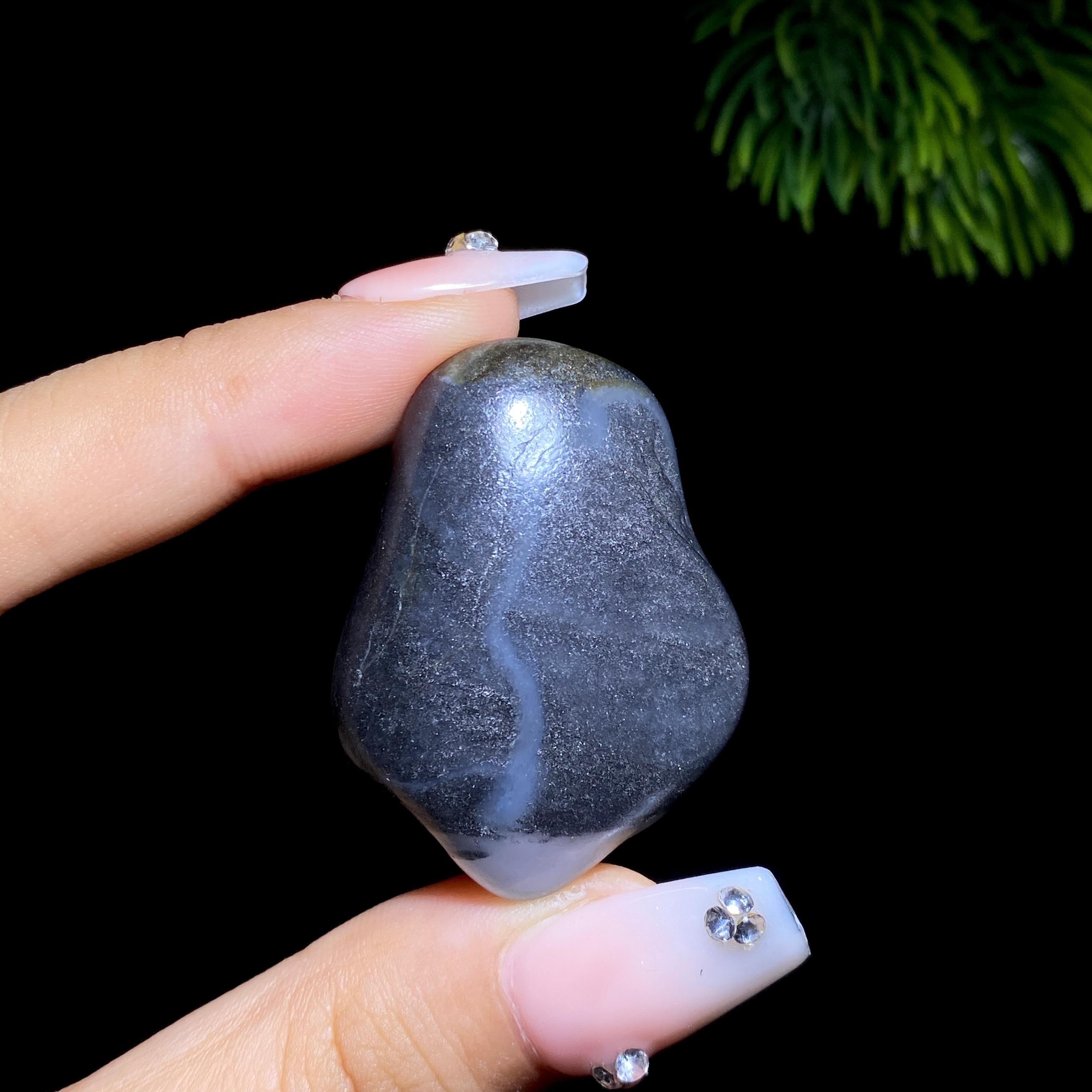 和田玉青花籽料原石（20.3g）