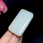 和田糖白玉无事牌挂件（68.7g）