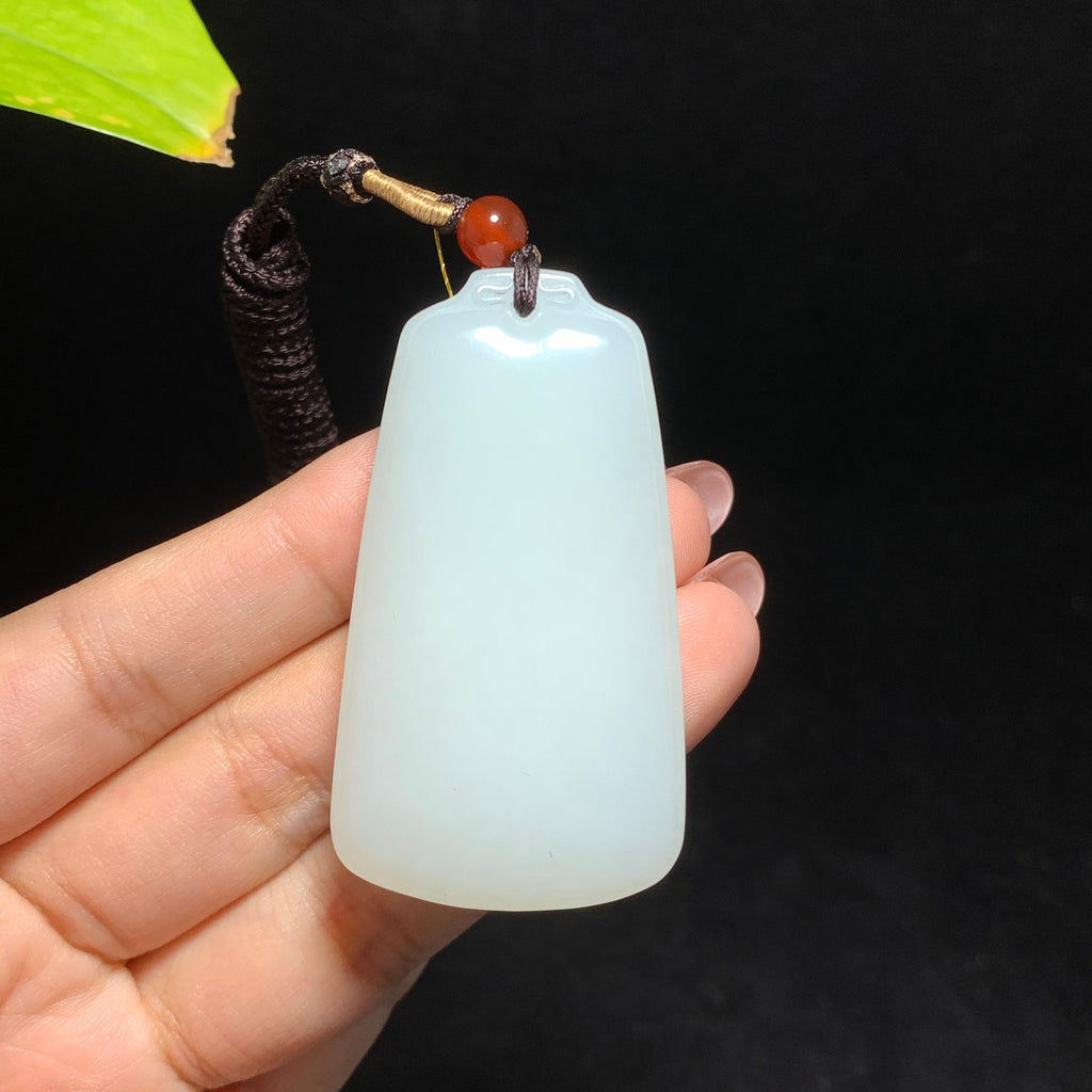 和田山料白玉无事牌挂件（47.7g）