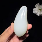 和田玉白玉随行手把件（95.1g）