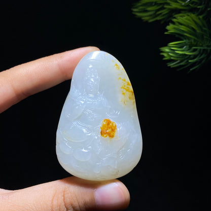 和田玉籽料观音（55.5g）