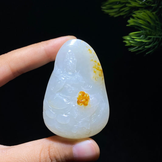 和田玉籽料观音（55.5g）