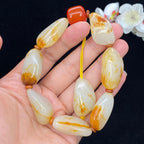 和田玉洒金皮籽料【精品手串】（78.9g）