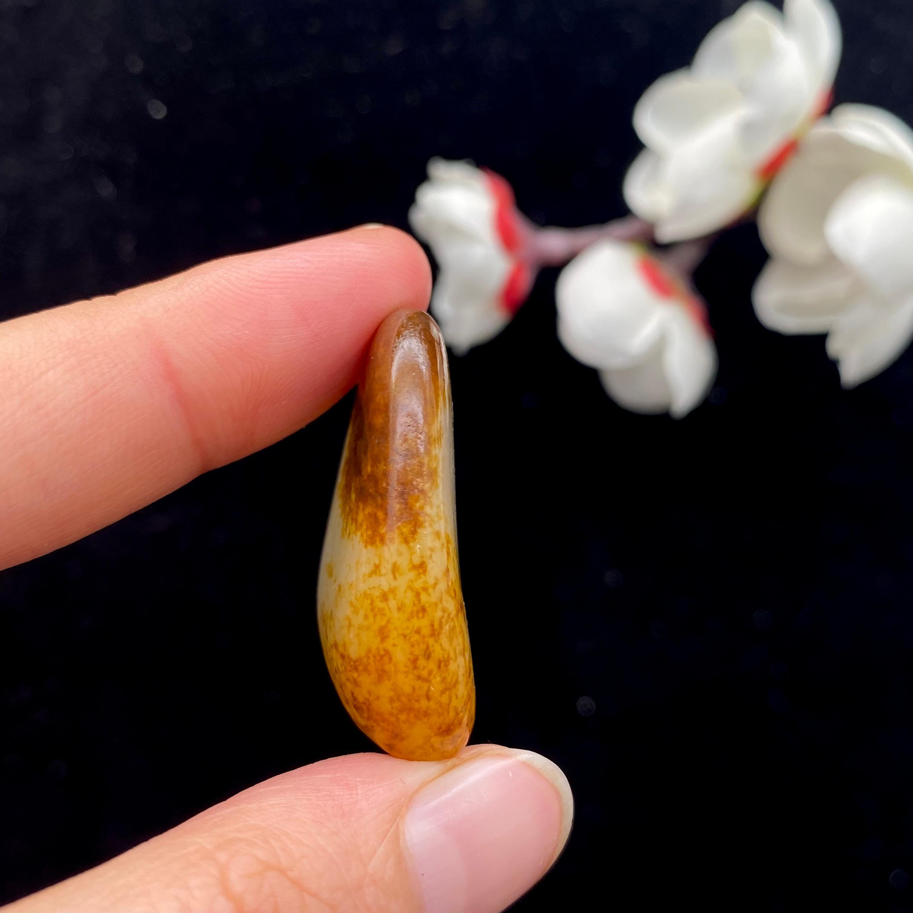 和田玉聚黄皮籽料（12.5g）