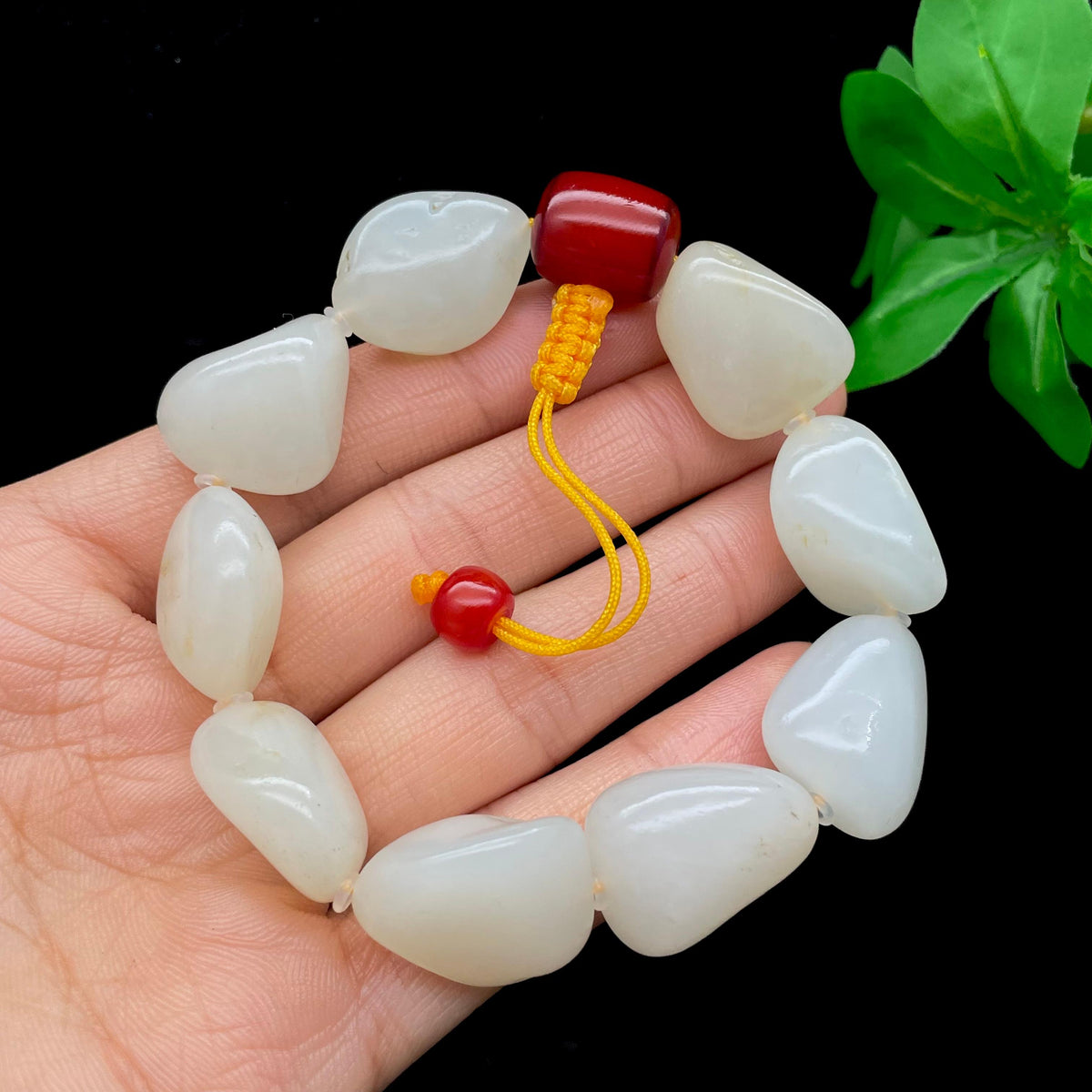 和田玉白玉籽料【精品手串】（59.2g）