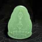 和田玉碧玉粉绿观音牌（53.8g）