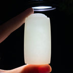 和田玉羊脂白玉无事牌（44.3g）