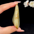 和田玉聚红皮籽料手把件（66g）