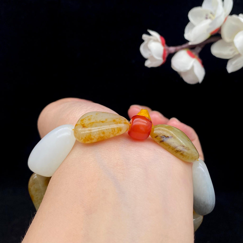和田玉多宝【精品手串】（52.3g）