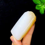 秒杀和田玉糖白无事牌（47.5g）