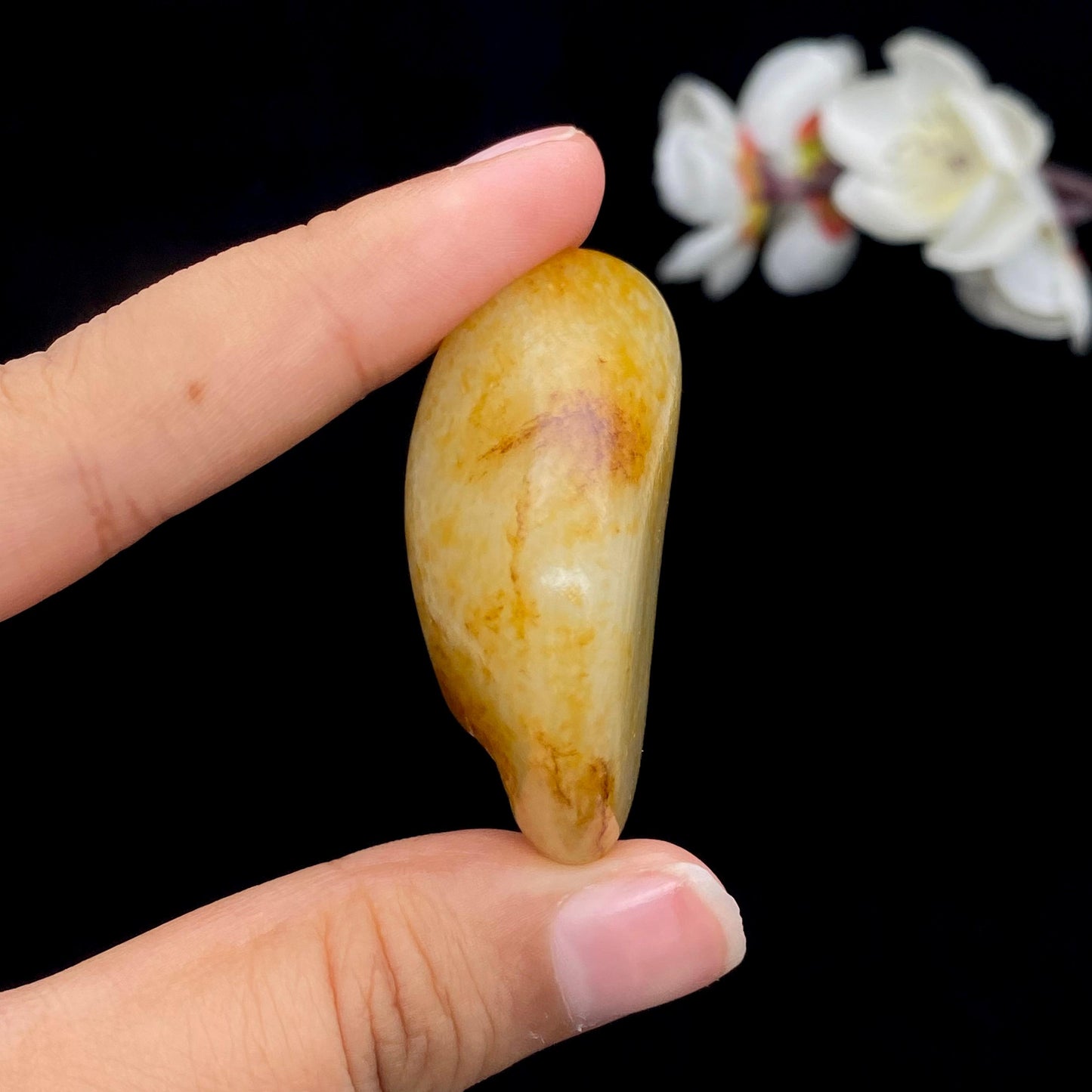 和田玉满洒金皮籽料挂件（32g）