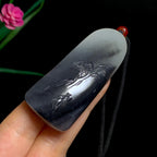 收藏级和田籽料青花山水牌（35.4g）