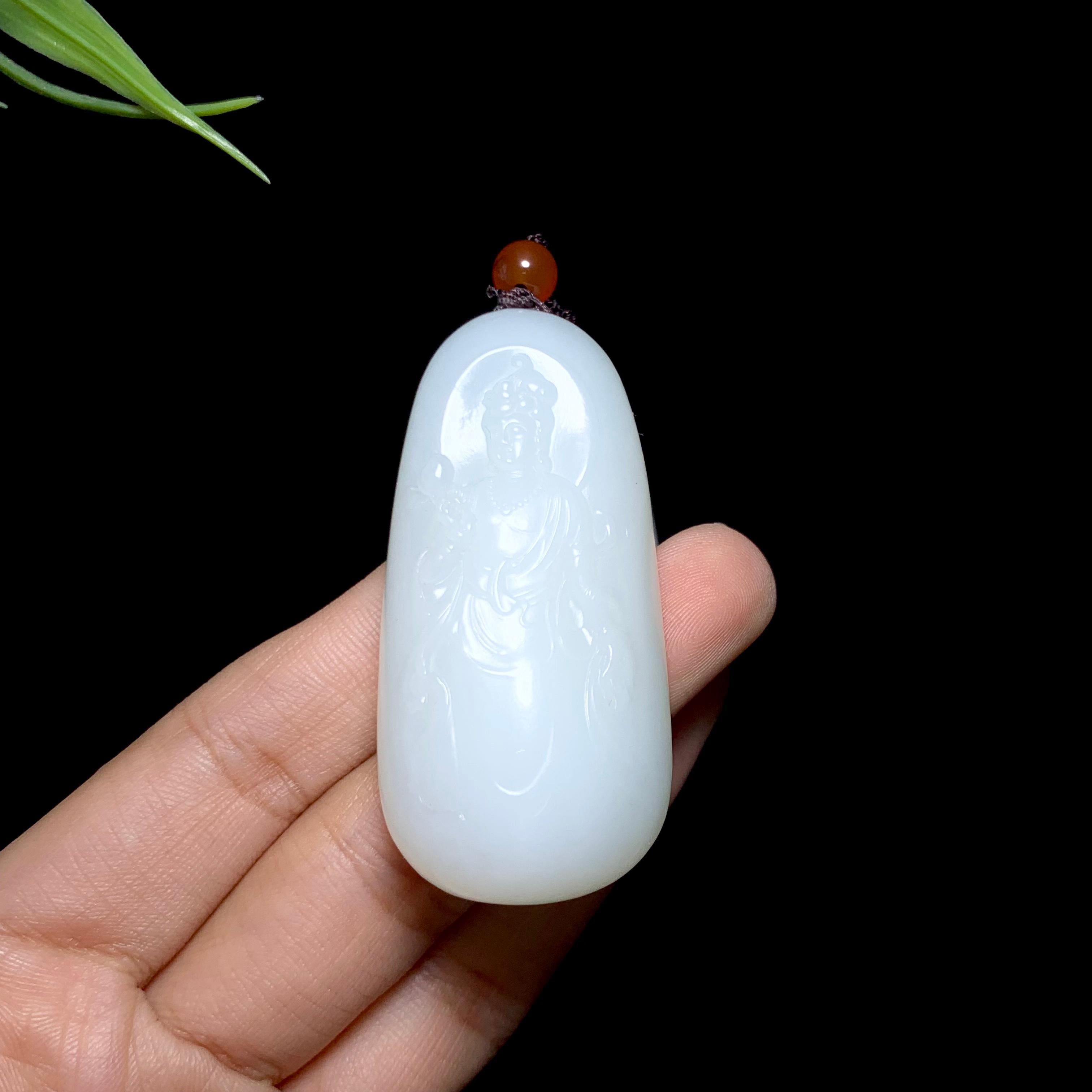 和田山料白玉站观音（38.7g）