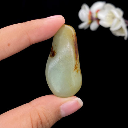 和田玉洒金皮籽料吊坠籽（15.2g）